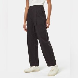 Tentree EcoStretch Cotton Mid-Rise Full Length Tapered Pants Black Size Small